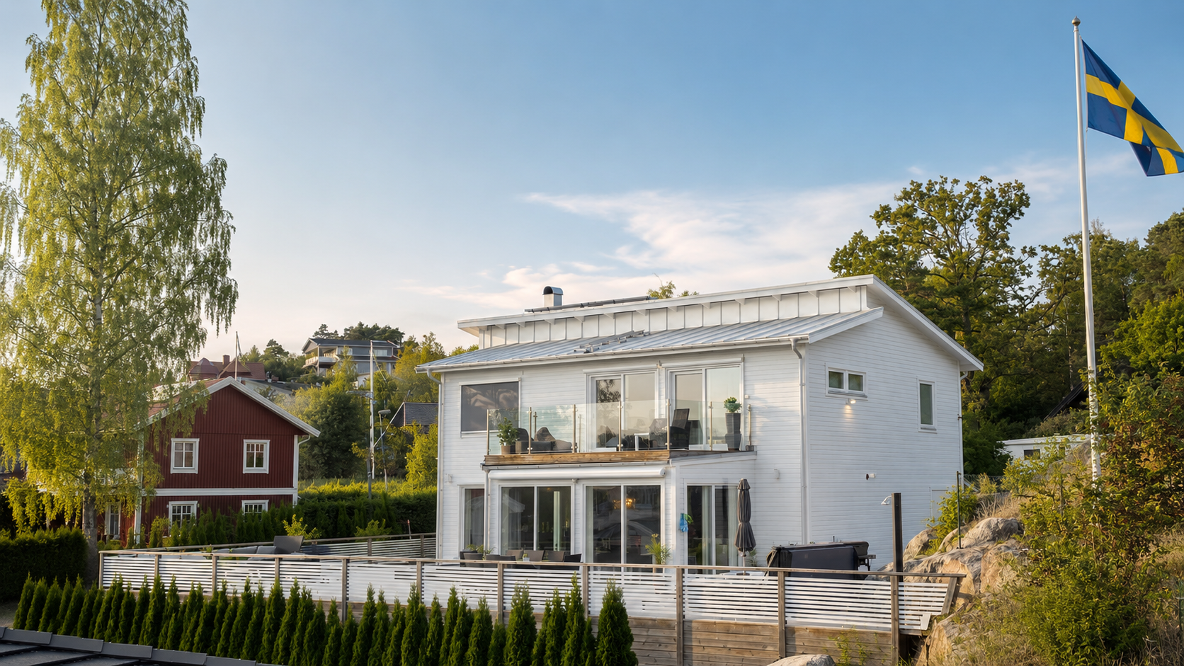 Villa som Berg & Co byggt och målat